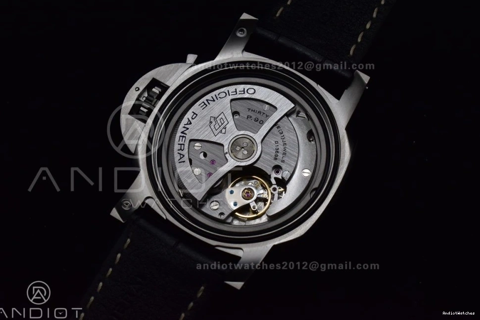 Edition Leather  on Strap Best SportInspired 1:1 VSF 980 Black Black Dial PAM1312 P. 1225